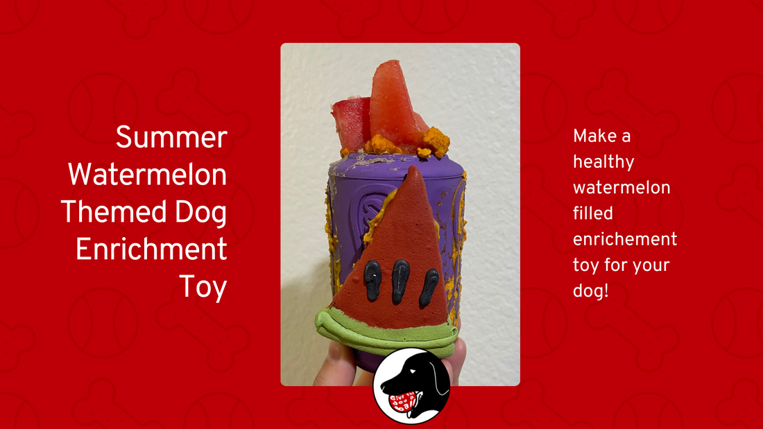 Summer Watermelon Themed Dog Enrichment Toy
