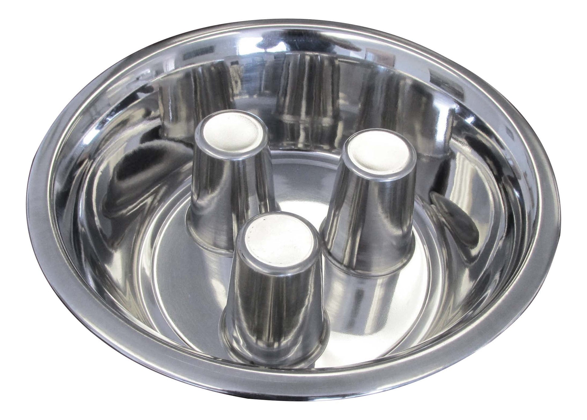 stainless steel brake fast slow feed bowls