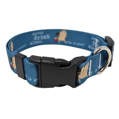Dog is Good Never Drink Alone Dog Collar