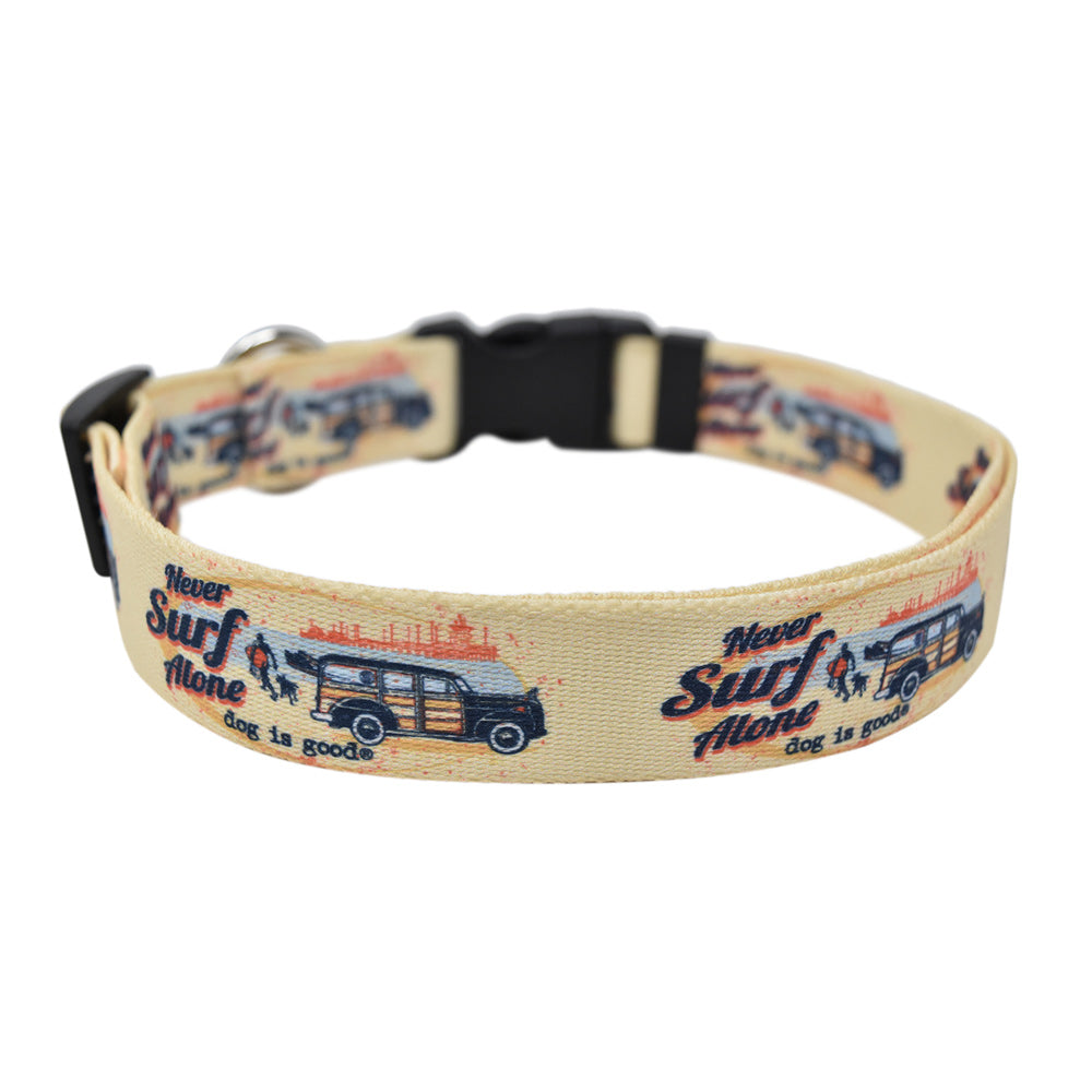 Dog is Good Never Surf Alone Collar