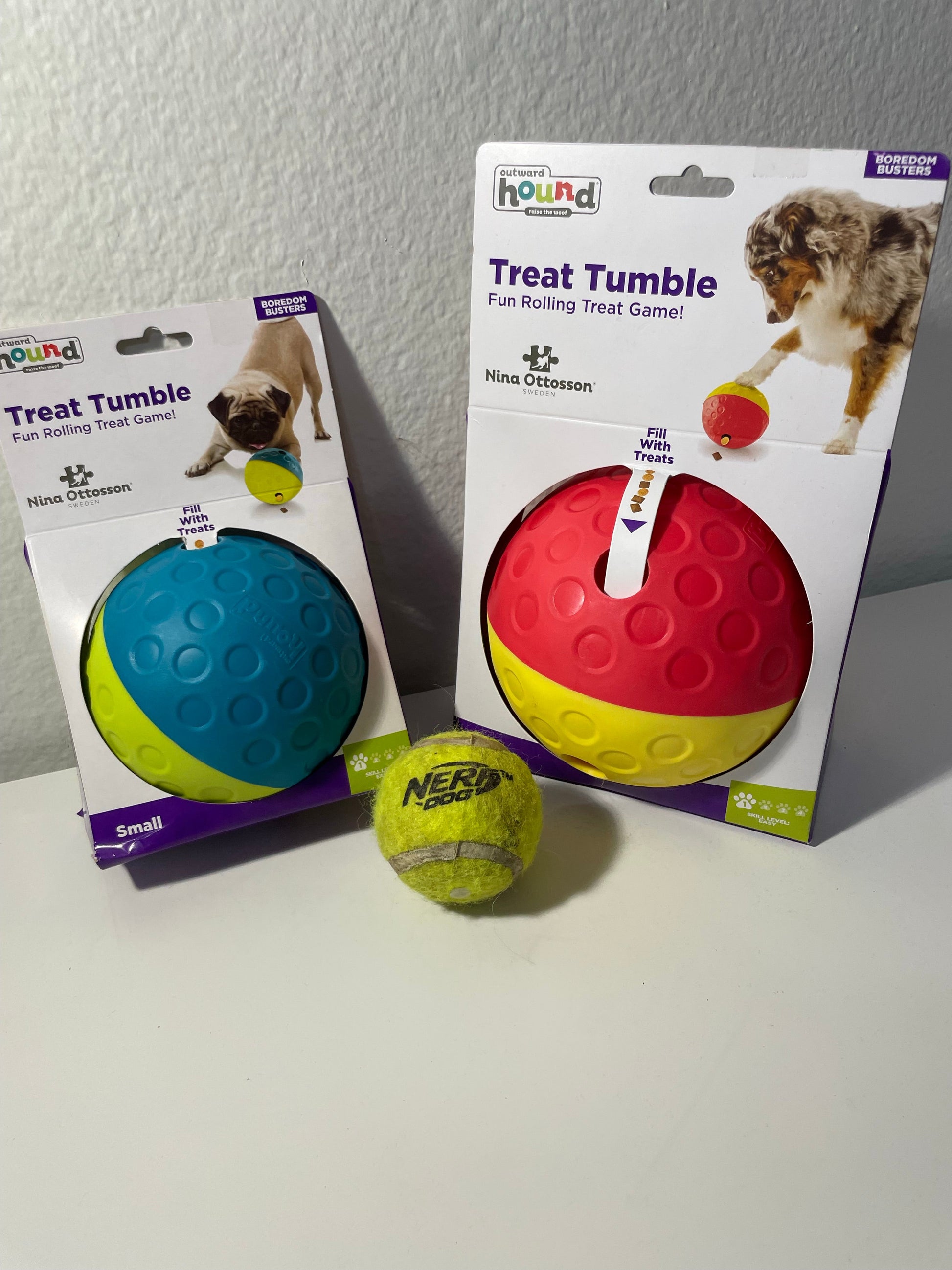 Nina Ottosson Treat Tumble Dog Toy Blue Small